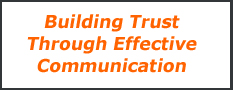 Building trust through effective communications